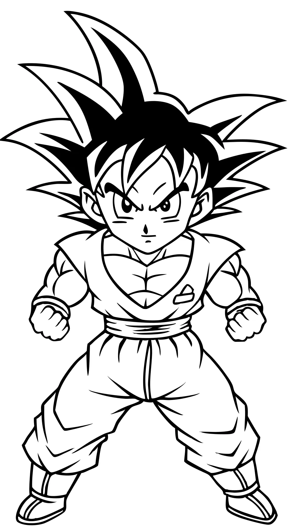 goku printable coloring pages